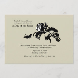 Horse and Jokey Invitation