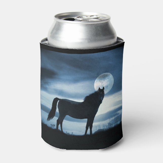 Horse and Moon Can Cooler (Can Front)