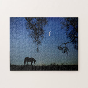Horse and Moon Mystical Jigsaw Puzzle