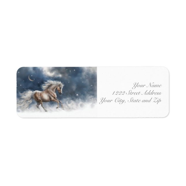 Horse and Moon Return Address (Front)