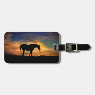 Horse and Pond  Luggage Tag