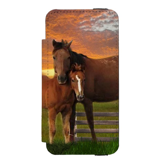 Horse and pony incipio iPhone wallet case (Folio Front)
