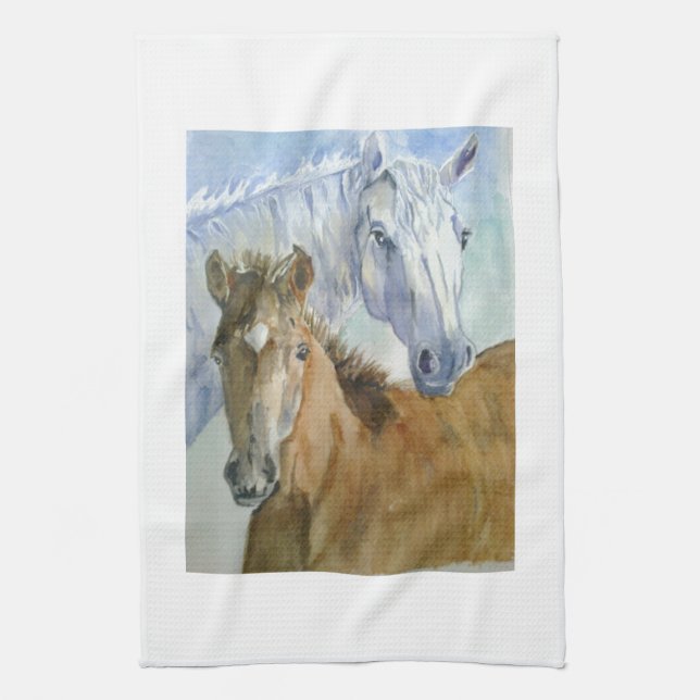 Horse and pony kitchen towel (Vertical)