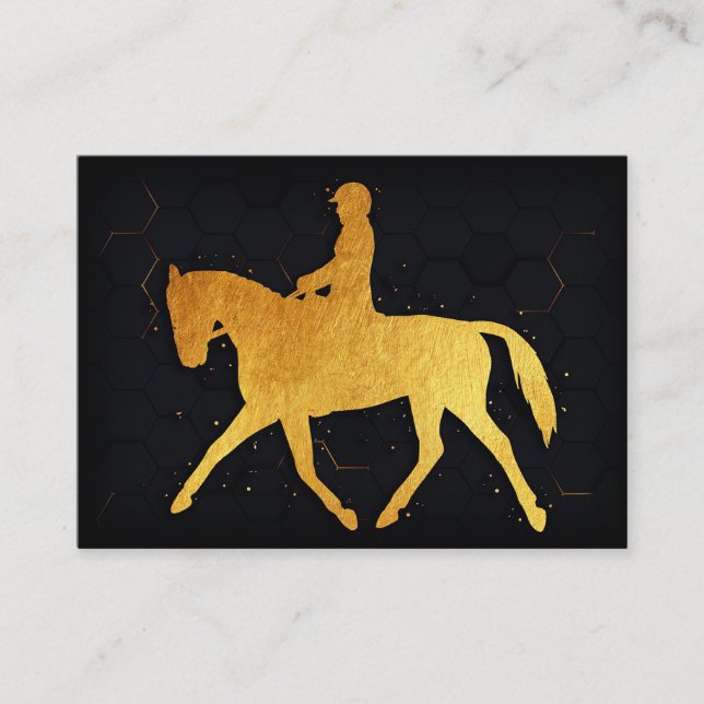 Horse And Rider Business Card (Front)