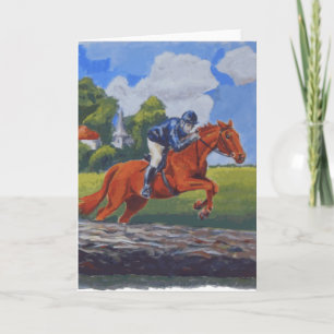 Horse and Rider Cross Country Card