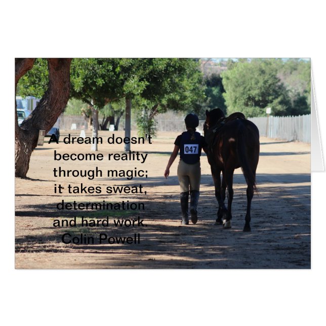 horse and rider hard work (Front Horizontal)