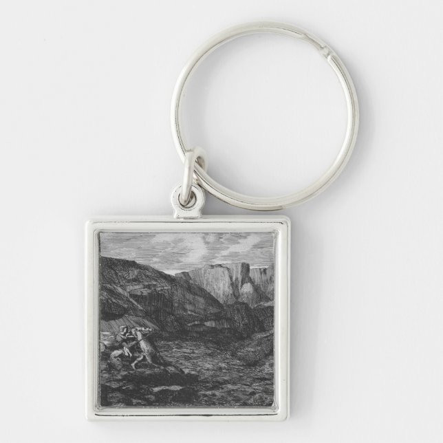 Horse and Rider Keychain (Front)