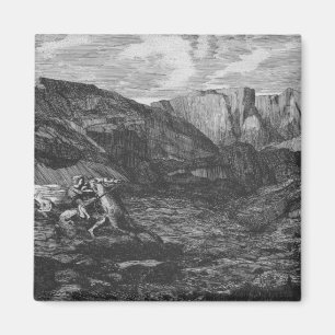 Horse and Rider Magnet