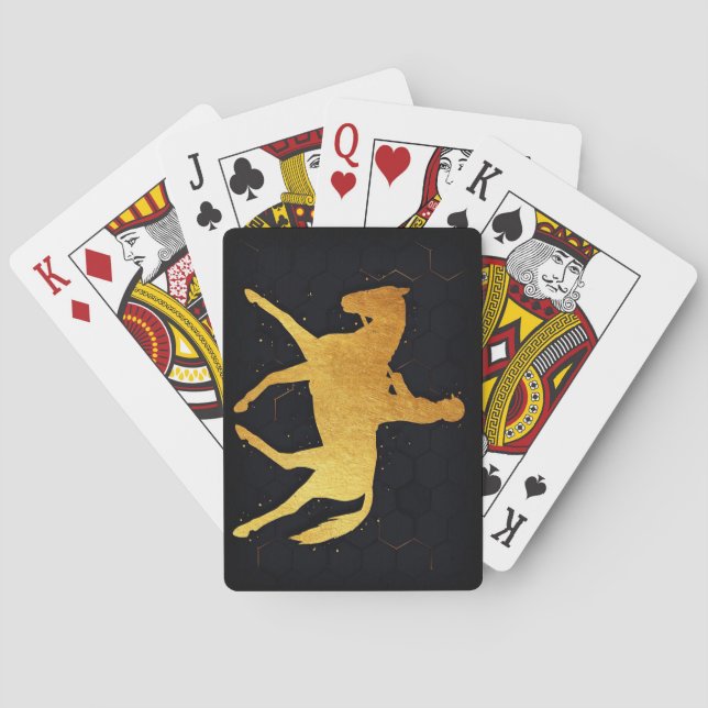 Horse And Rider Playing Cards (Back)