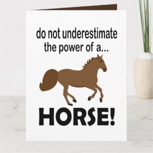 Horse Animal Cute Funny Horse Card