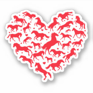 Horse Animal Lover Funny Heart Horse