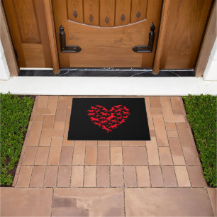 Horse Animal Lover Funny Heart Horse Doormat