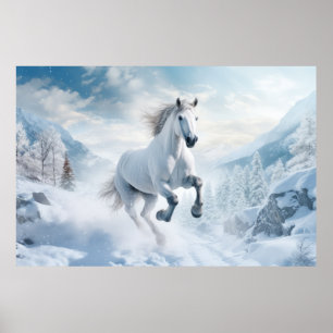 Horse Animal Wildlife Wilderness Colourful Wall Ar Poster