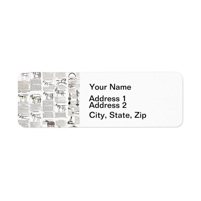 Horse Antique Advertising Newspaper Art (Front)