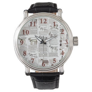 Horse Antique Advertising Newspaper Art Watch