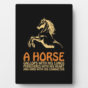 Horse Art A Horse Gallops Plaque