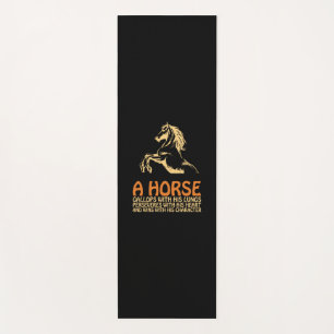 Horse Art A Horse Gallops Yoga Mat