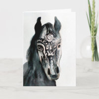 Horse art drawing Greeting Card