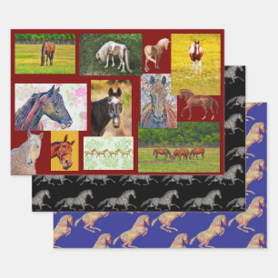 Horse Art Horse Lover Wrapping Craft Paper