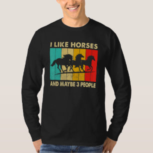 Horse Art Horse Men Women Boys Girls Introvert T-Shirt