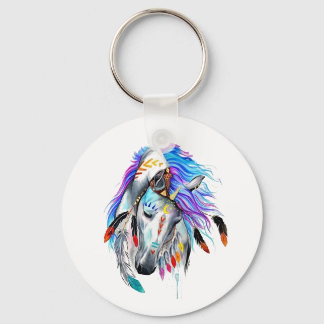 Horse Art  Keychain (Front)