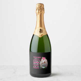Horse Art The Softness Of A Horse's Eye Sparkling Wine Label