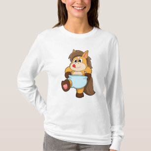 Horse as Baby with Diaper T-Shirt