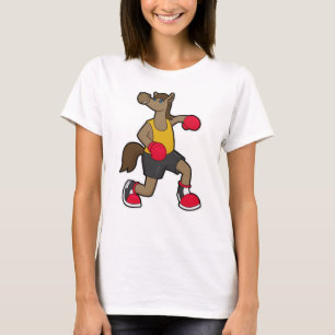 Horse as Boxer with Boxing gloves T-Shirt