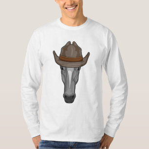 Horse as Cowboy with Hat T-Shirt