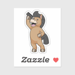 Horse as Hairdresser with Comb