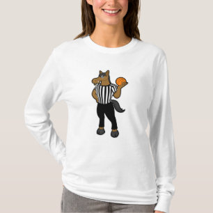 Horse as Referee with Basketball & Whistle T-Shirt