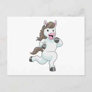 Horse as Runner at Running Postcard