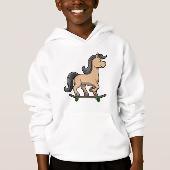Horse as Skater with Skateboard (Front)