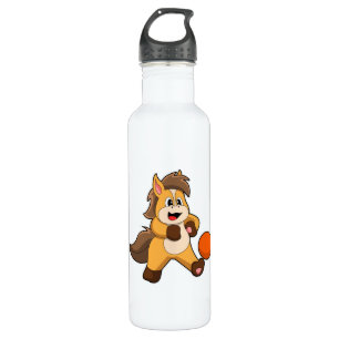 Horse as Soccer player with Soccer ball 710 Ml Water Bottle