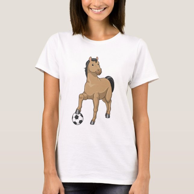 Horse as Soccer player with Soccer T-Shirt (Front)
