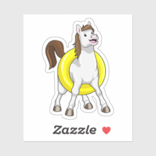 Horse as Swimmer with Lifebouy