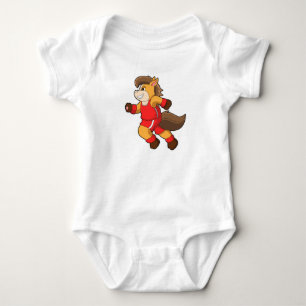 Horse at Running Baby Bodysuit