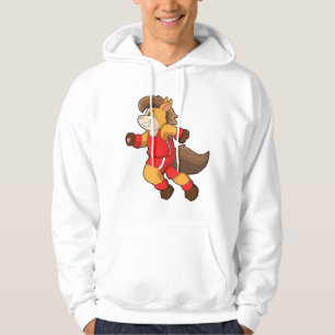 Horse at Running Hoodie