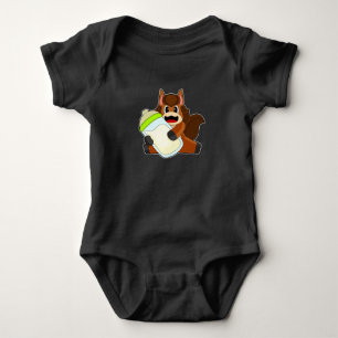 Horse Baby bottle Milk Bodysuit