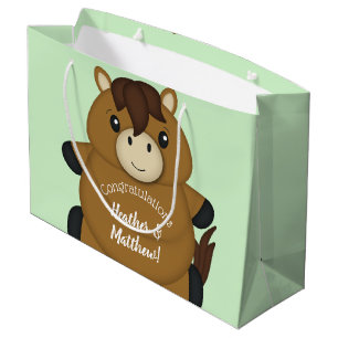 Horse Baby Shower Large Gift Bag