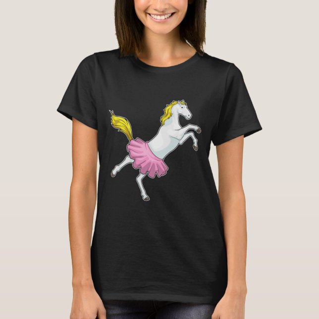 Horse Ballerina Ballet Dance T-Shirt (Front)