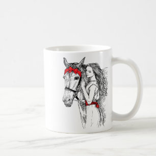 Horse Bandana For Horse Girls Horseback Riding For Coffee Mug