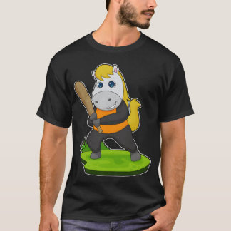 Horse Baseball Baseball Bat gift T-Shirt