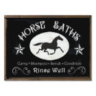 Horse Bath Wash stall sign
