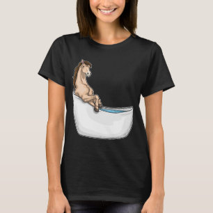 Horse Bathe Bathtub T-Shirt