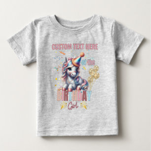 Horse Birthday Girl Equestrian Family Matching Baby T-Shirt