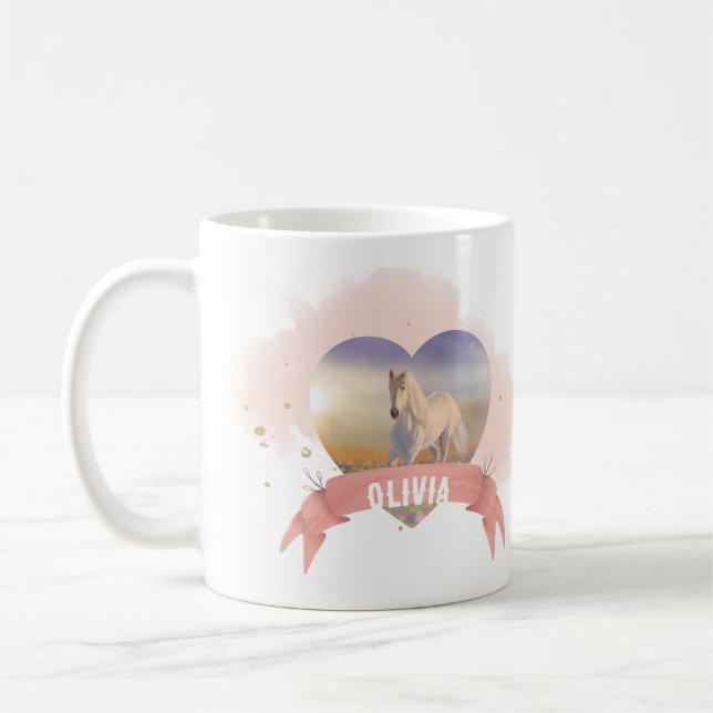 Horse Birthday Party Coffee Mug (Left)