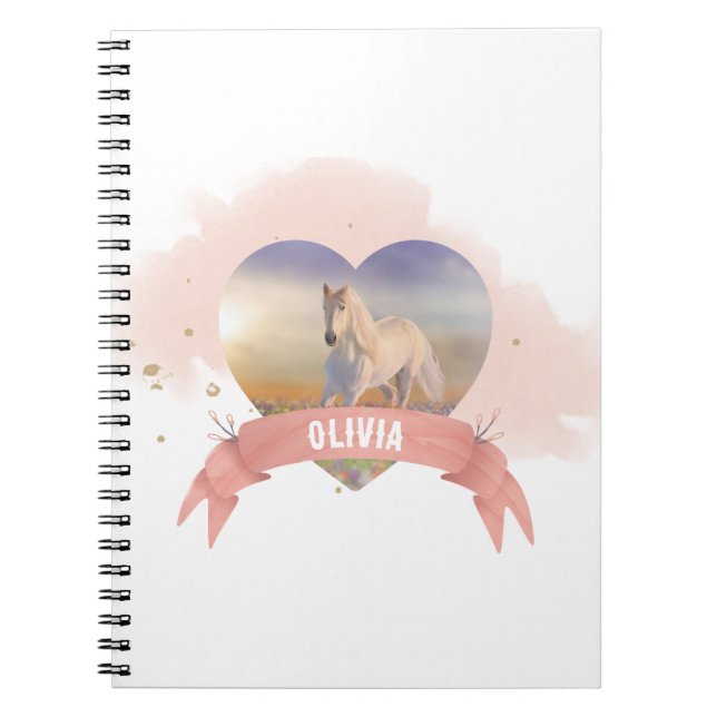 Horse Birthday Party Notebook (Front)