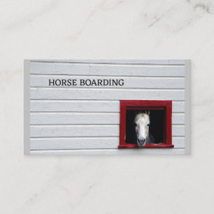 horse boarding livestock mare stable business card