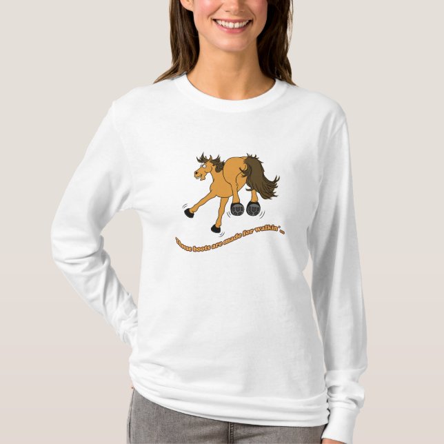Horse boots T-Shirt (Front)